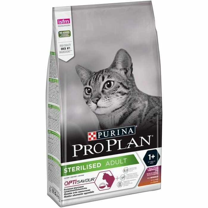 Pro Plan Сухой корм Pro Plan для стерилизованных кошек, утка/печень, 1,5 кг - фотография № 5