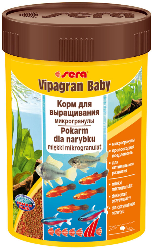 Sera корм для мальков в гранулах VIPAGRAN BABY, 50 мл, 24 г