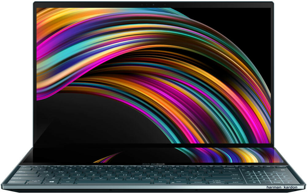 Ноутбук Asus Zenbook Pro Duo UX582LR-H2053W 90NB0U51-M000R0 15.6"(3840x2160) Intel Core i7 10870H(2.2Ghz)/16GB SSD 1 TB/nVidia GeForce RTX 3070 8GB/Windows 11 Home