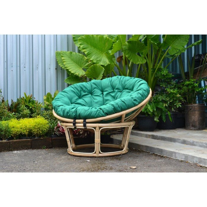 Кресло "Индо" зеленый - фотография № 1