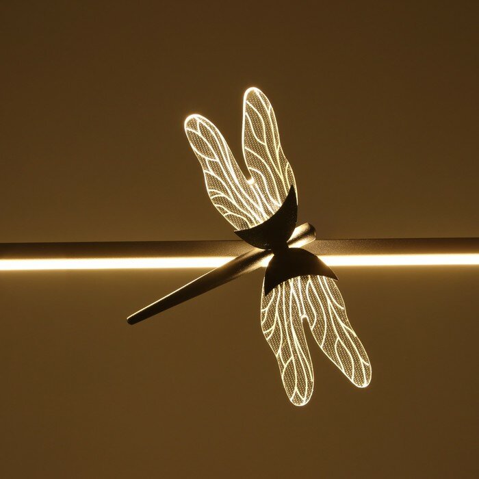 Светильник "Стрекоза" LED 31Вт 4000К черный 90х100 см - фотография № 8