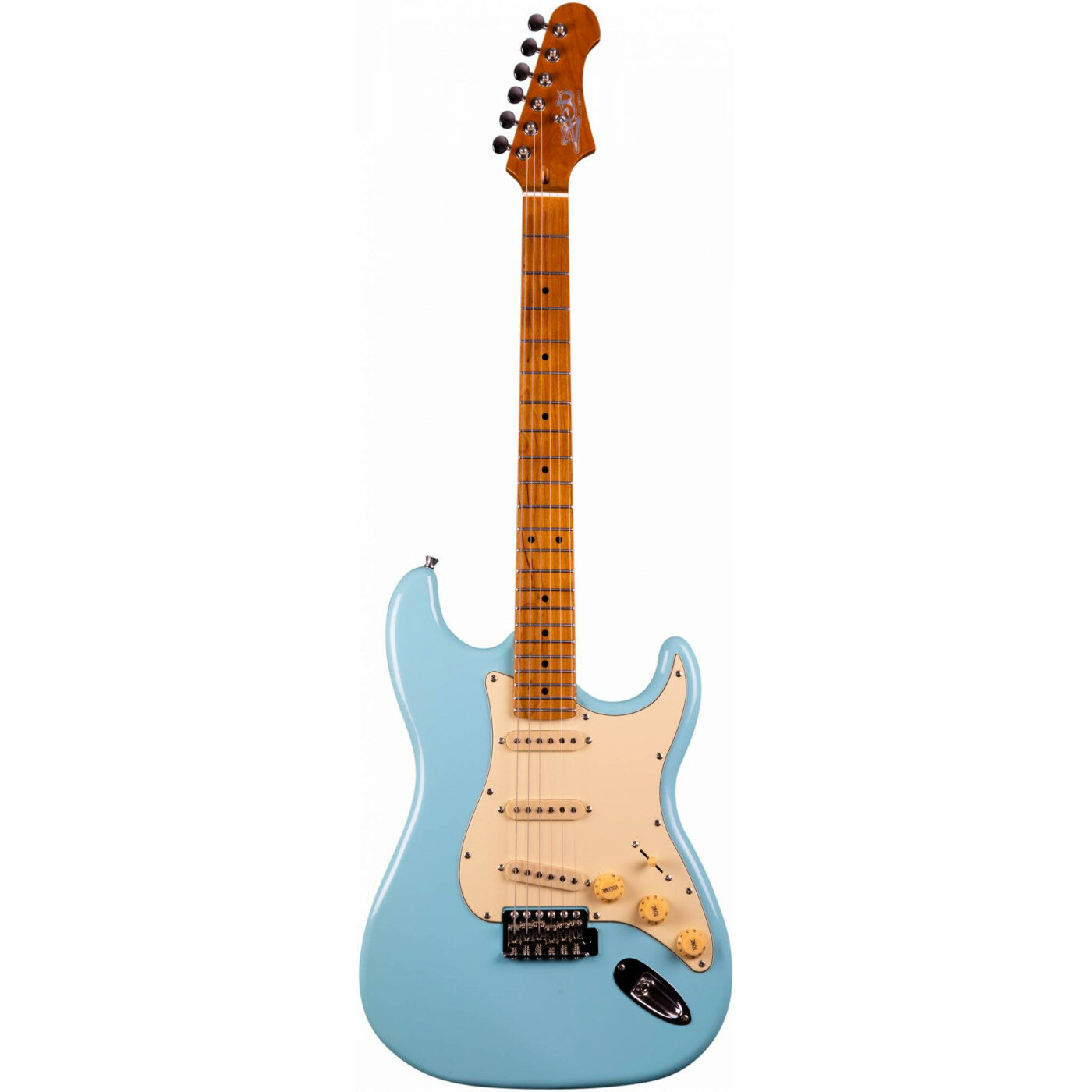 JET JS-300 BL электрогитара Stratocaster корпус липа 22 лада SSS tremolo цвет Sonic blue