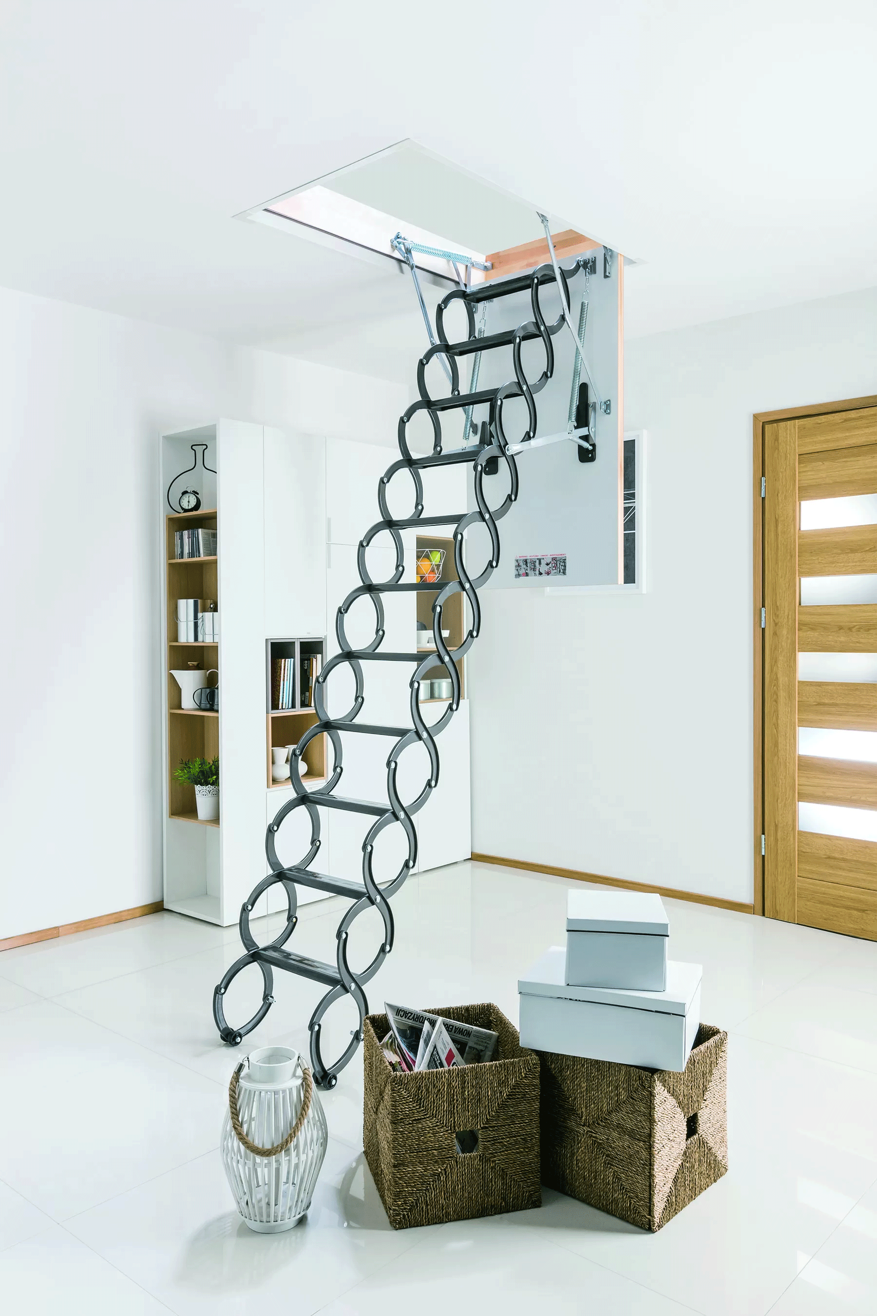 Ножничная чердачная лестница металлическая FAKRO LST 70х80х280 см Факро - фотография № 10