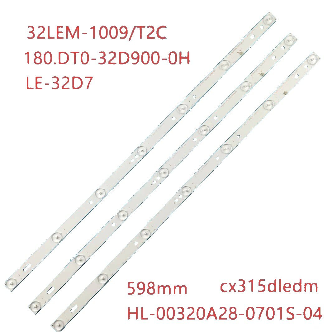 LED Подсветка для телевизора HL-00320A28-0701S-04 B0 ( три линейки в комплекте )