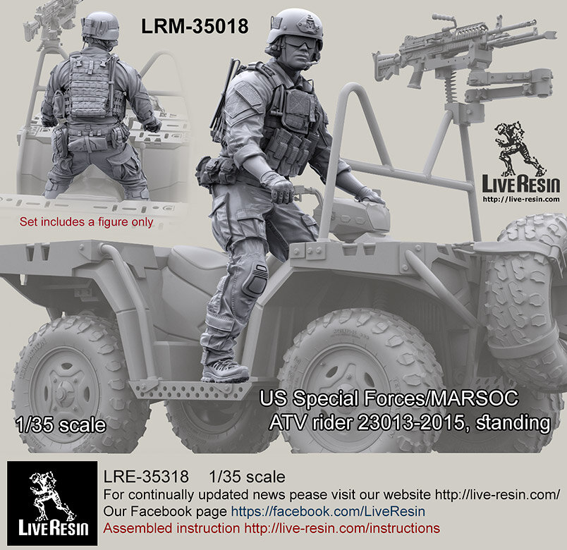 LRM35018 US Special Forces/MARSOC ATV rider 2013-2015, standing