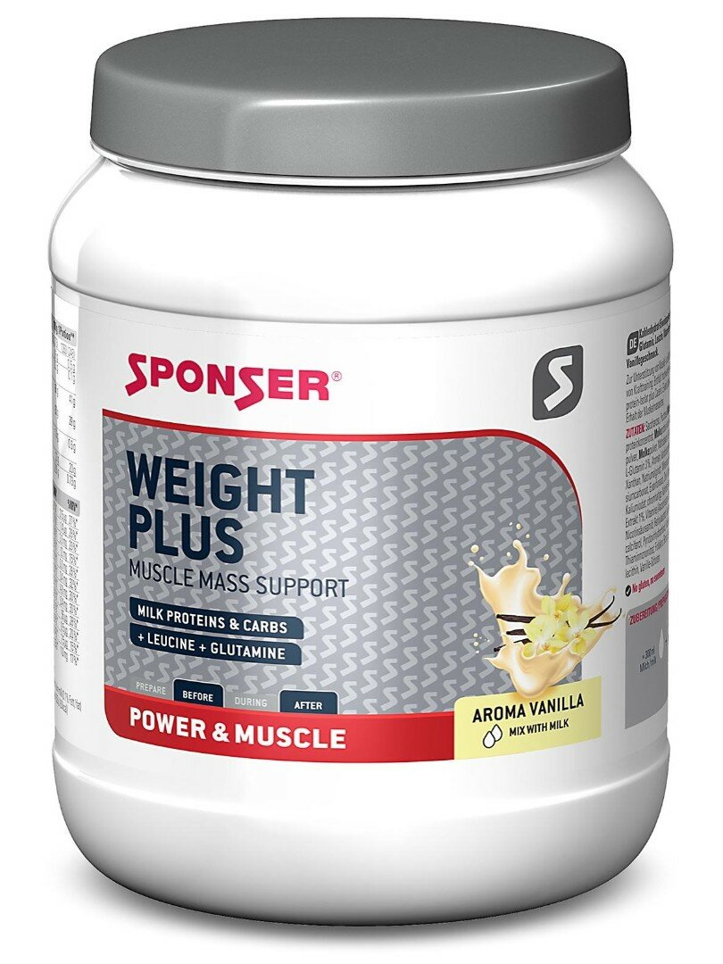 Sponser Weight Plus 900 г, Ваниль