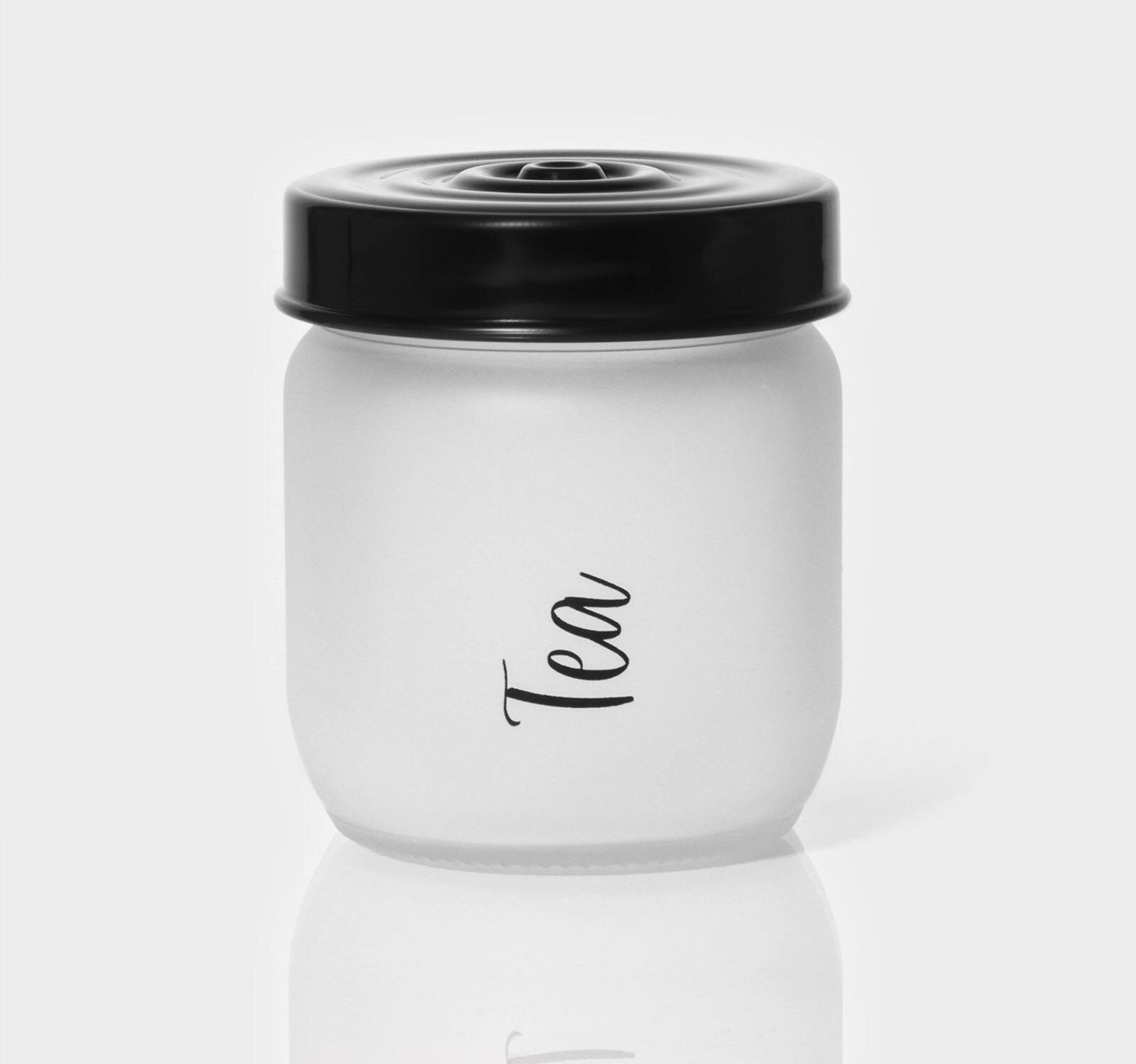 фото Банка стеклянная для сыпучих продуктов Herevin Tea, 425 мл