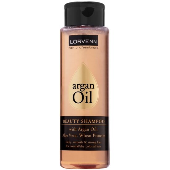 Шампунь для волос LORVENN Argan Oil Beauty с питательными и увлажняющими ингредиентами, 300 мл