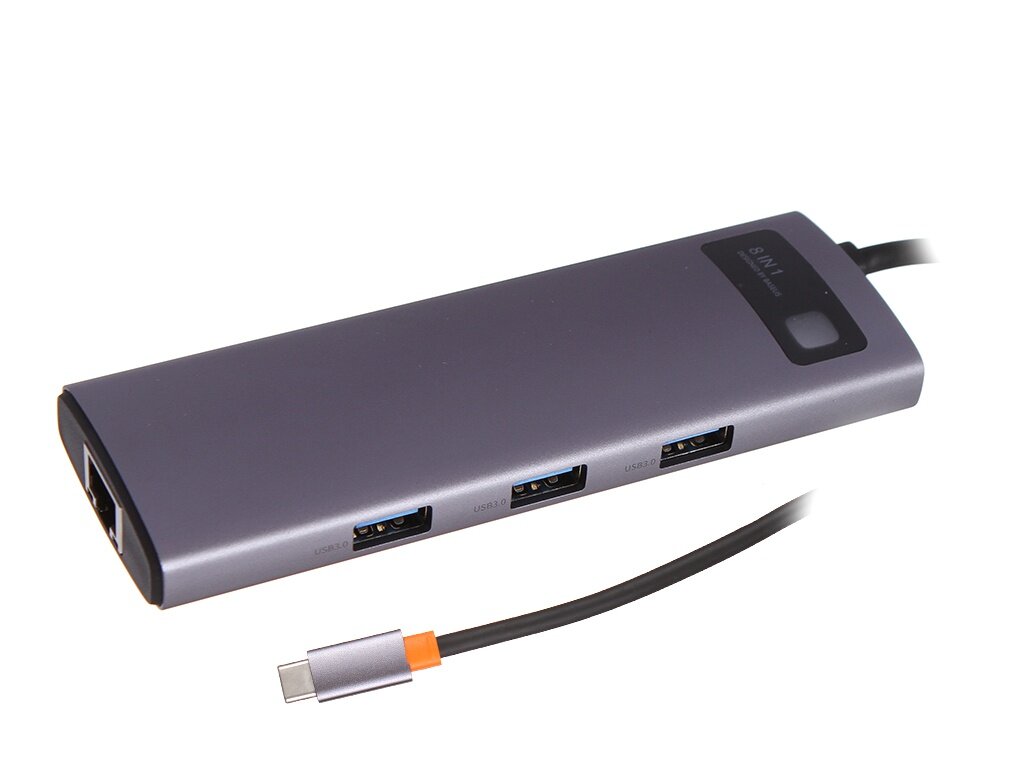 USB-концентратор Baseus Metal Gleam разъемов: 11