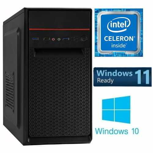 Офисный компьютер на процеccoре Intel Celeron G5925 (16 ГБ / Intel UHD Graphics 610 / 240 ГБ / DVD-RW / 1 ТБ / Без Wi-Fi / Windows 10 Pro)