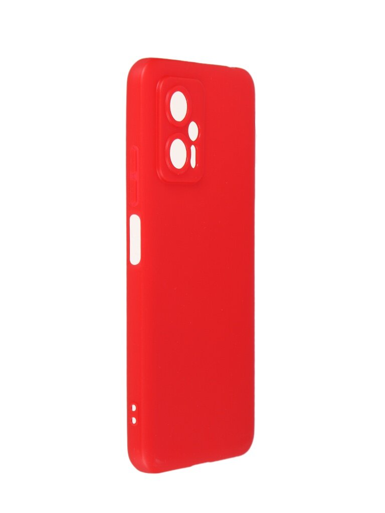 Чехол DF для Poco X4 GT Silicone Red poCase-06