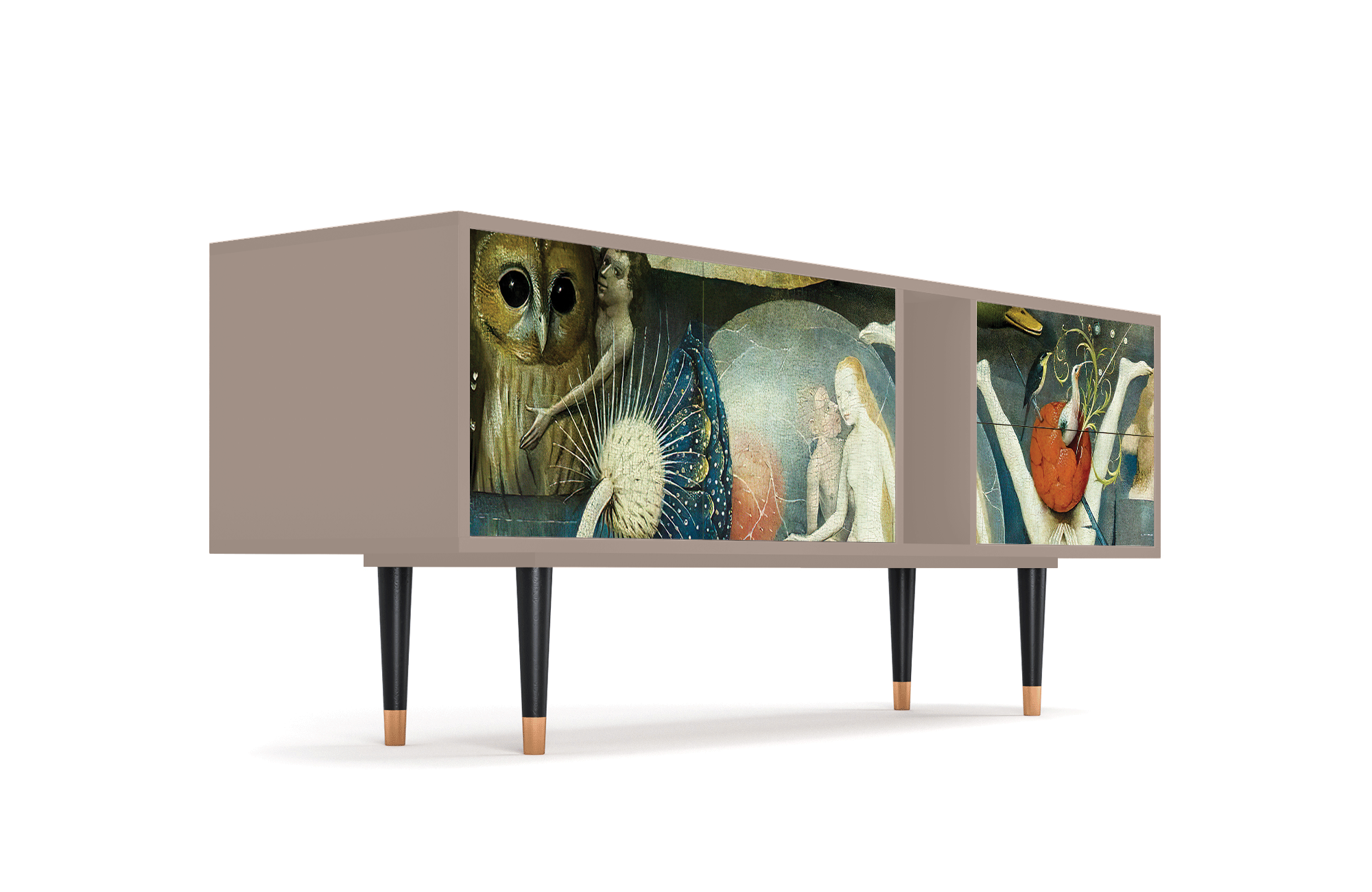 ТВ-Тумба - STORYZ - T1 The Garden Of by Hieronymus Bosch, 170 x 69 x 48 см, Бежевый - фотография № 4