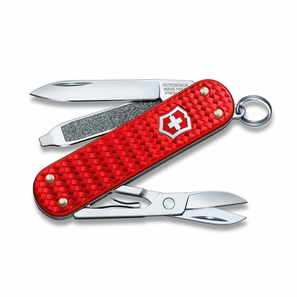 Нож-брелок Victorinox Classic SD Precious Alox Iconic Red 58мм 5 функций 0.6221.401G