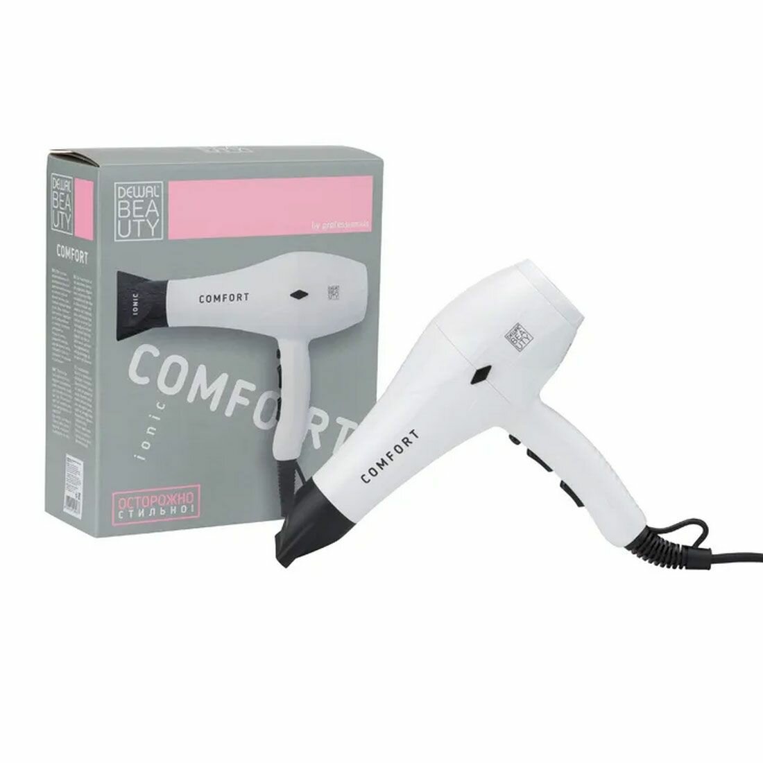 Фен для волос Comfort White HD1004-White, 2200 Вт. Dewal Beauty