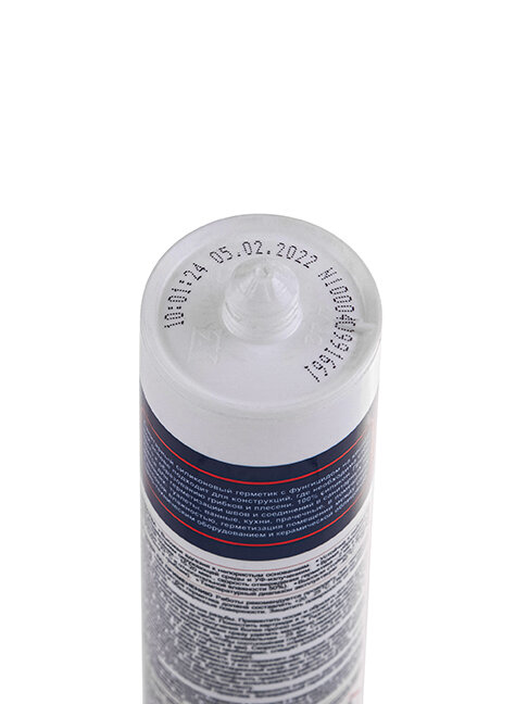 Санитарный водостойкий силиконовый герметик для швов Goldifoam с фунгицидом, прозрачный, 260 мл. (310 гр.) - фотография № 4
