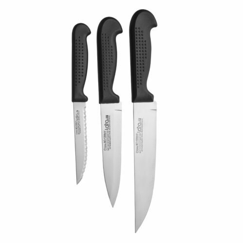 Набор ножей / LARA LR05-46 / Чёрный