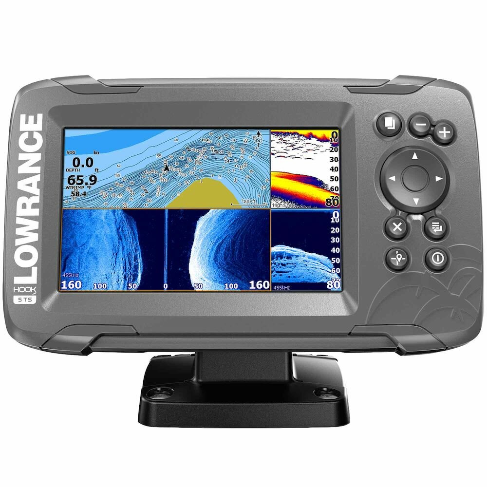 Эхолот-картплоттер Lowrance HOOK2 5 - 5-inch Fishfinder with TripleShot Transducer and US / Canada maps