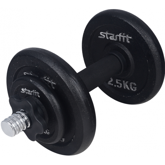 Гантель STARFIT DB-703, чугунная, 8 кг (1 шт.), разборная