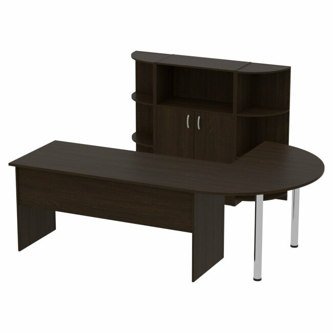 Комплект Меб-фф Комплект офисной мебели КП-13 цвет Венге