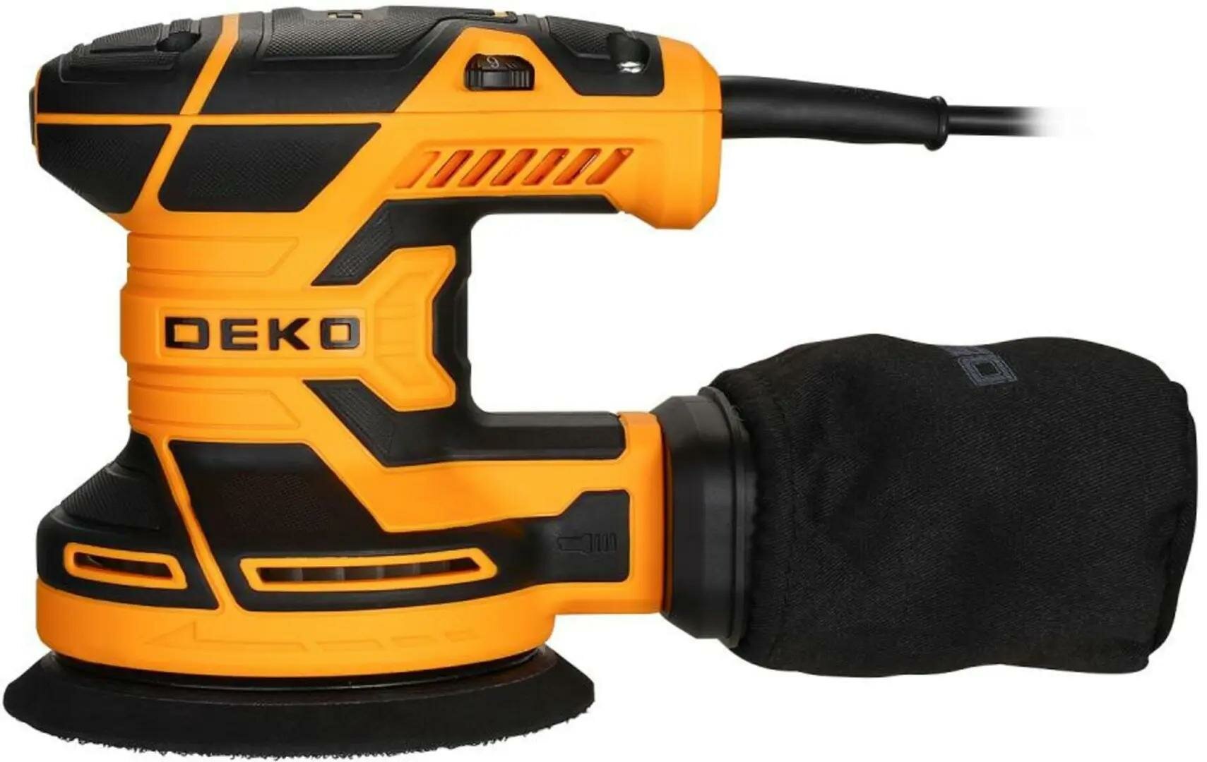 Эксцентриковая шлифмашина сетевая Deko DKG-125, 400 Вт, 125 мм - фото №2