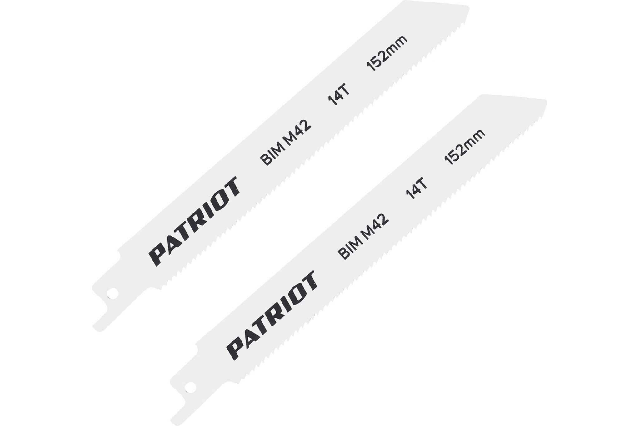 Patriot Полотно пильное по металлу (2 шт; 152х19х0.92 мм; 14TPI) для сабельной пилы PATRIOT 814010511