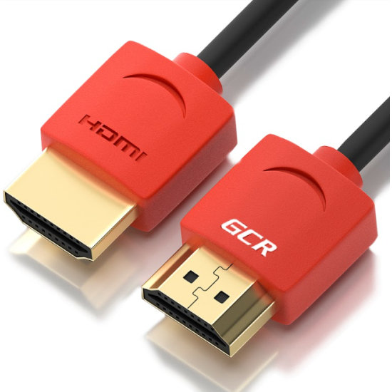 Кабель HDMI GCR -51215 Slim, черно-красный, 2 м