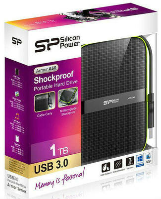 Внешний жесткий диск 1Tb Silicon Power SP010TBPHDA60S3K .