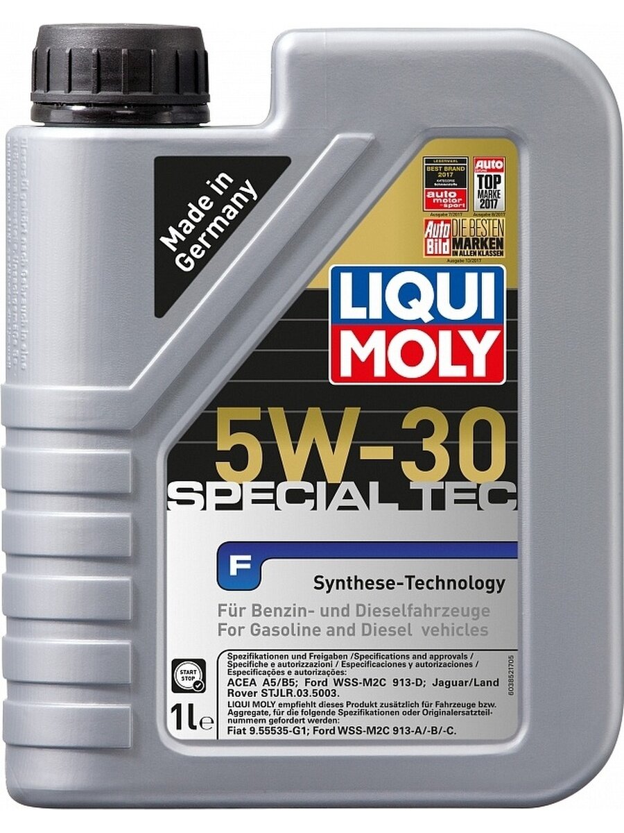 Синтетическое моторное масло LIQUI MOLY Special Tec F 5W-30