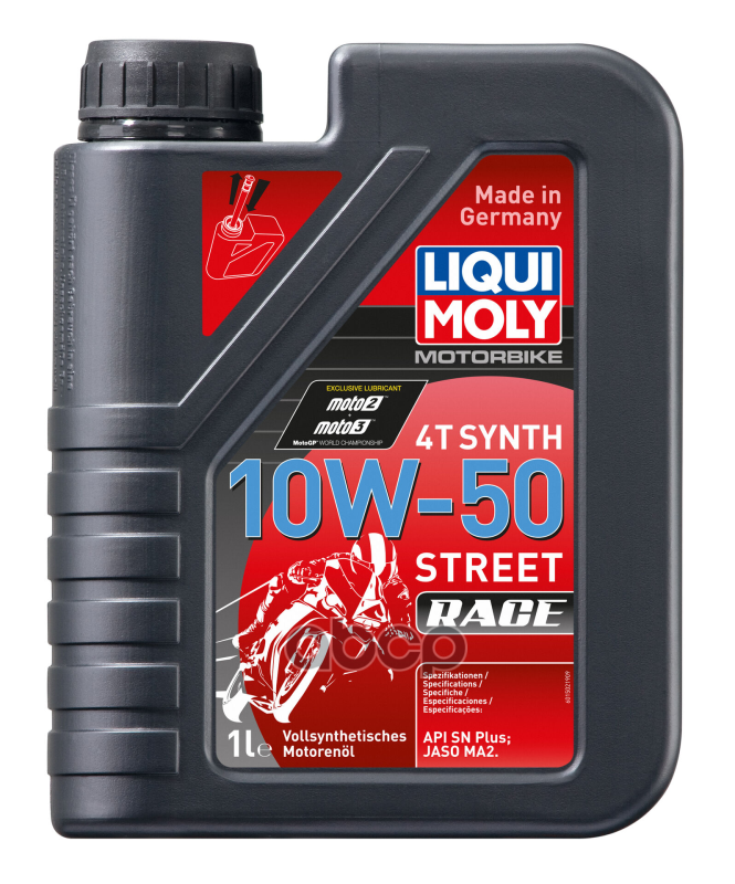 Liquimoly 10W50 Motorbike 4T Synth Street Race (1L)_Масло Моторное! Для Мот. Синтapi Sl, Jaso Ma-2 Liqui moly арт. 1502