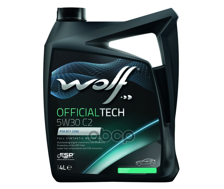 Синтетическое моторное масло Wolf Officialtech 5W30 C2