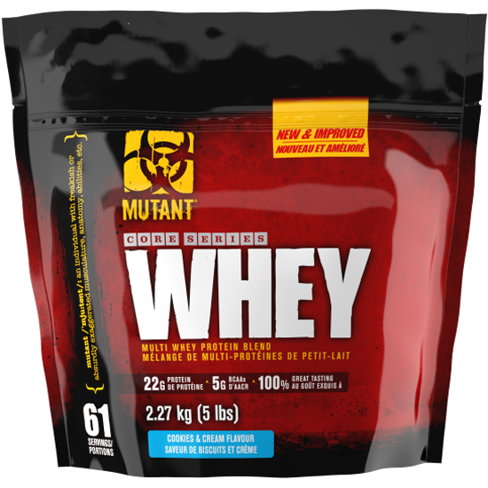 Протеин Mutant Whey 5lb Cookies Cream 2270g (Печенье с кремом)