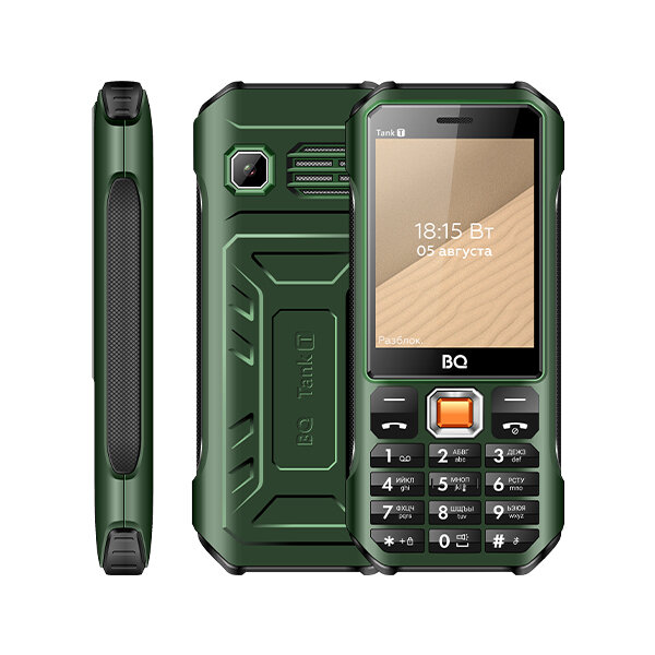 Мобильные телефоны BQ 2824 Tank T Dark Green