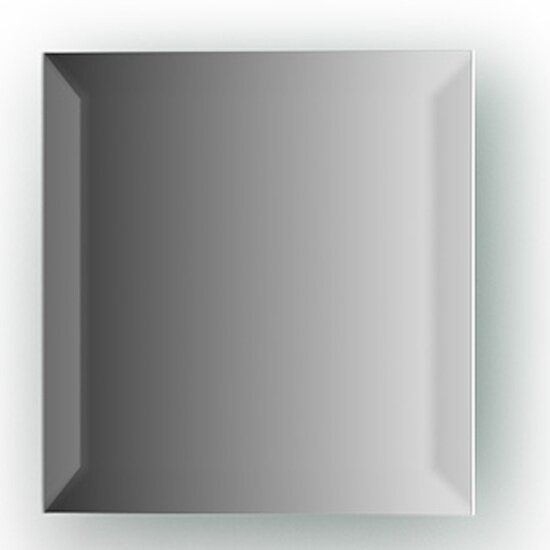 Зеркальная плитка с фацетом EVOFORM BY 1524 (квадрат 15х15 cm серебро) 15 mm
