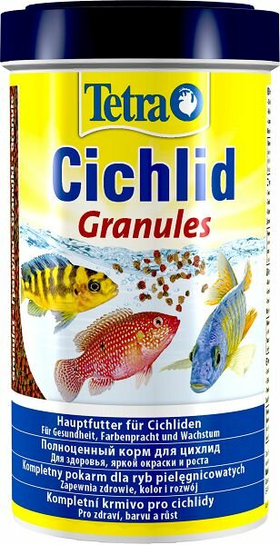 Tetra TetraCichlid Granules корм для цихлид и других крупных рыб, гранулы 500 мл