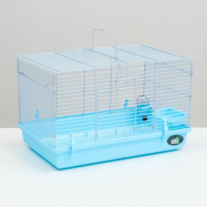 Клетка для грызунов Пижон, 47 х 30 х 30 см, голубая - фотография № 1