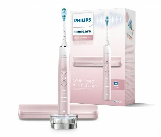 Электрическая звуковая зубная щетка Philips Sonicare DiamondClean 9000 HX9911/84, розовый