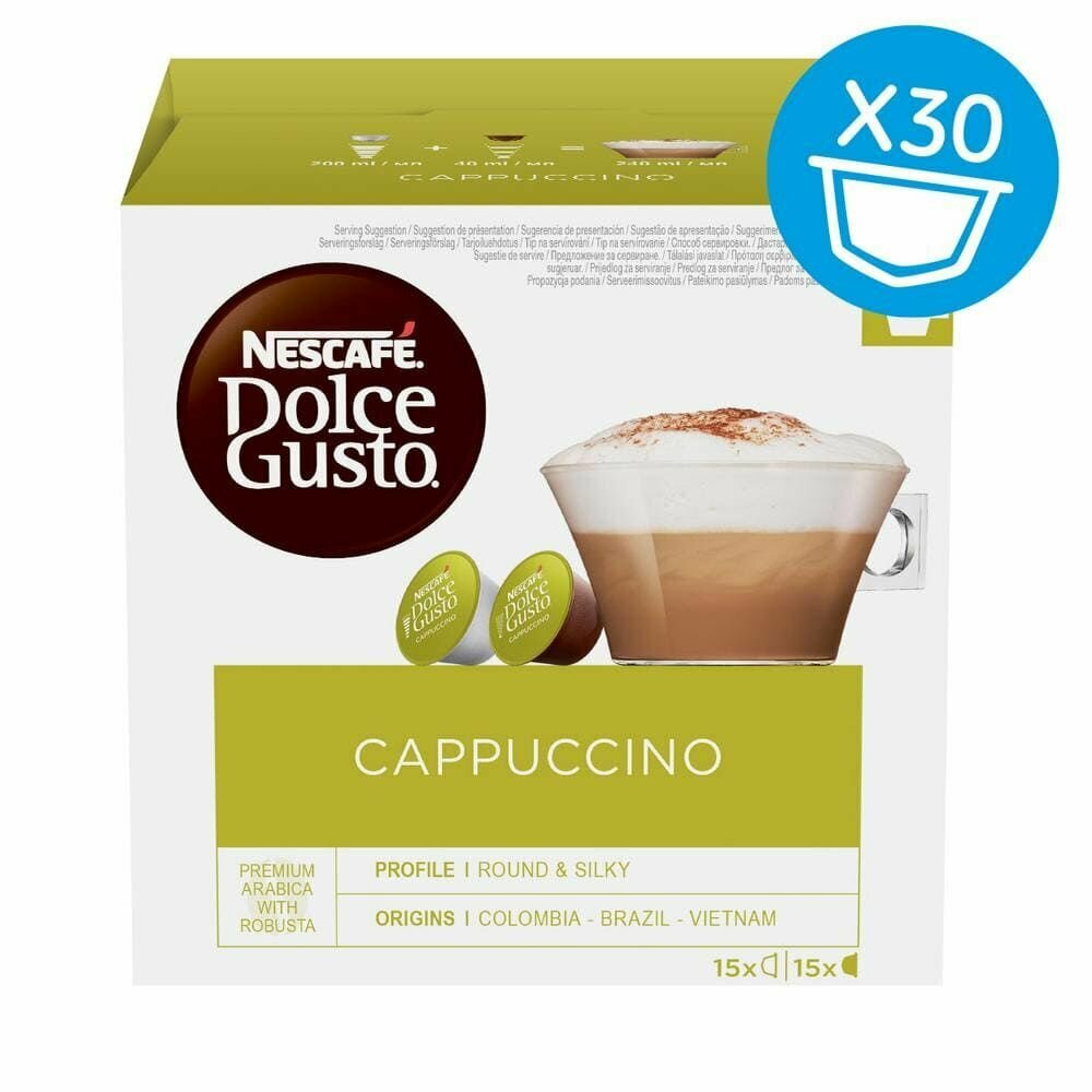 Кофе в капсулах Nescafe Dolce Gusto Cappuccino 30 Капсул / Нескафе Дольче Густо Капучино - фотография № 1