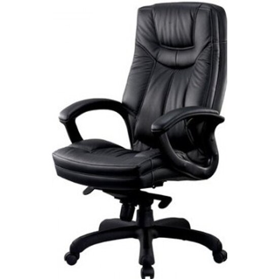 Кресло руководителя EASY CHAIR CS-608Е кожа черная, пластик