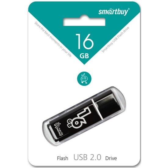 USB флешка SMARTBUY 16Gb Glossy black USB 2.0