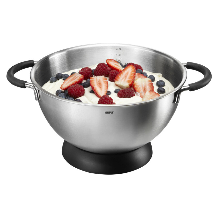 фото Миска для смешивания с ручками Gefu 4 л, сталь нержавеющая
