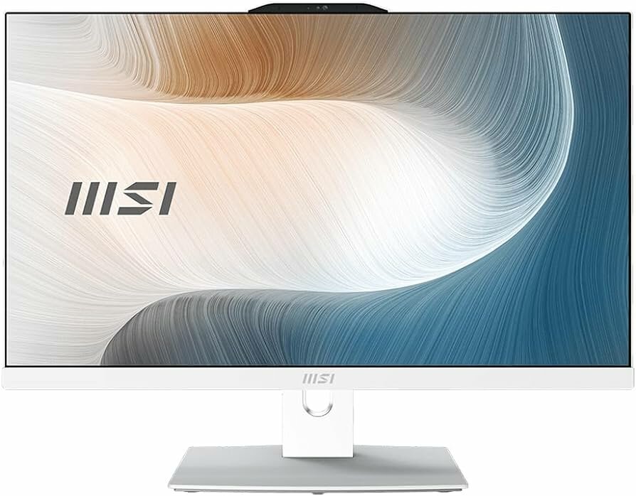 Моноблок MSI Modern AM272P 12M-238XRU 27" Full HD i5 1240P (1.7) 16Gb SSD512Gb Iris Xe noOS GbitEth WiFi BT 120W клавиатура мышь Cam белый 1920x1080