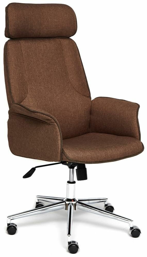 Компьютерное кресло TetChair CHARM ткань, коричневый/коричневый