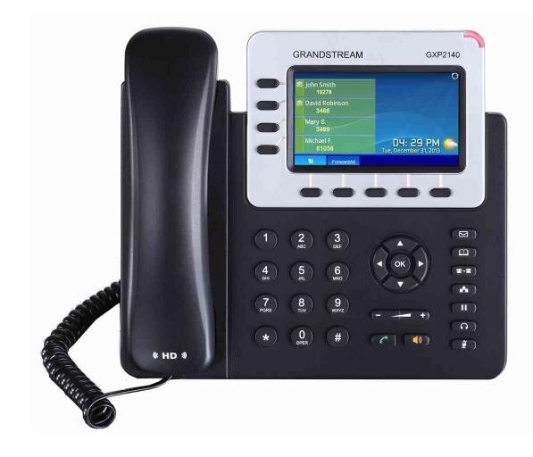 Телефон Grandstream VOIP GXP2140, темно-серый