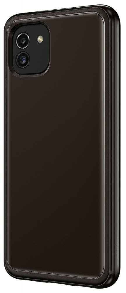 Клип-кейс Samsung Clear для Galaxy A03 (черный)