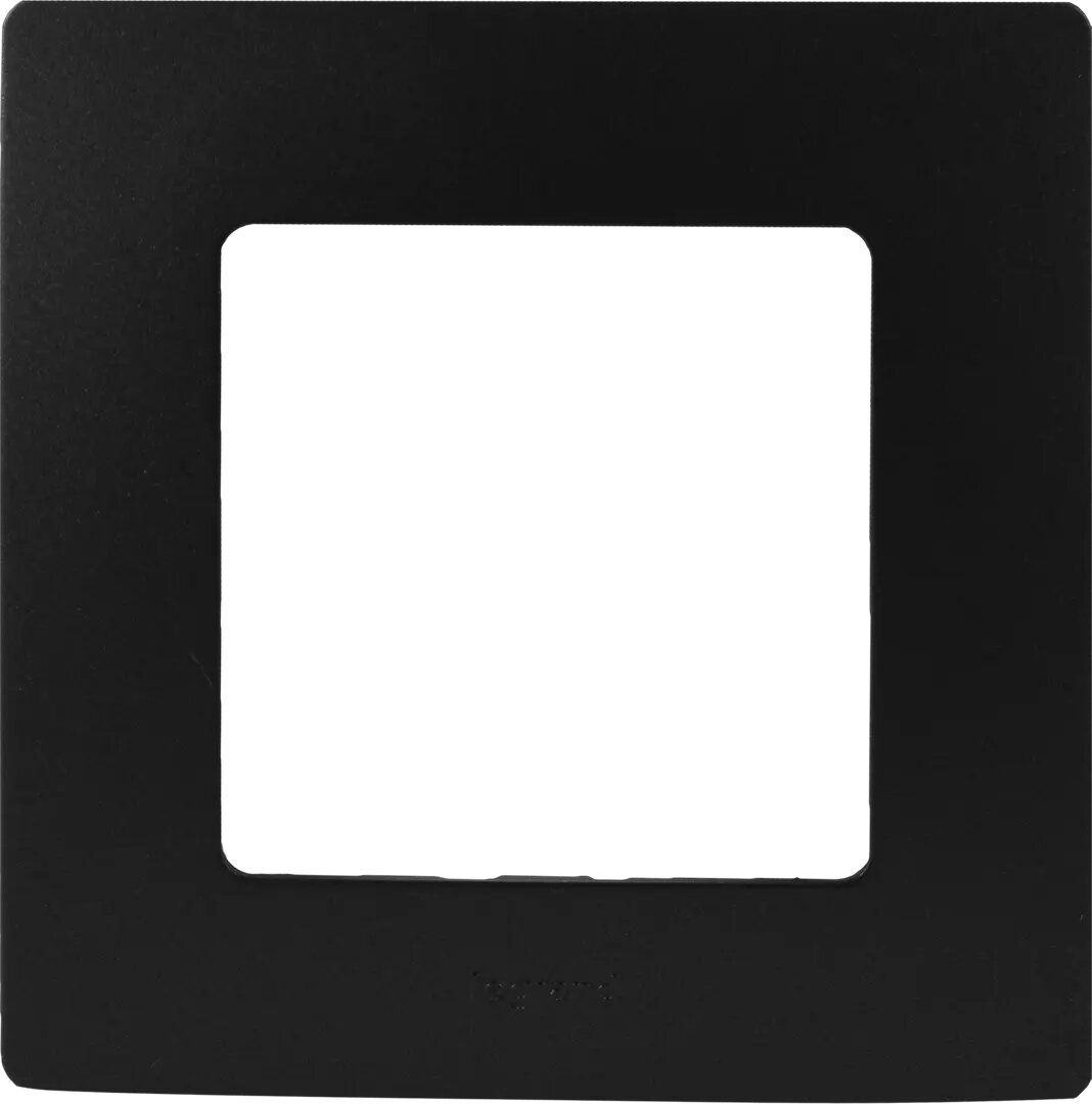 фото Рамка для розеток и выключателей Legrand Etika 1 пост, цвет антрацит