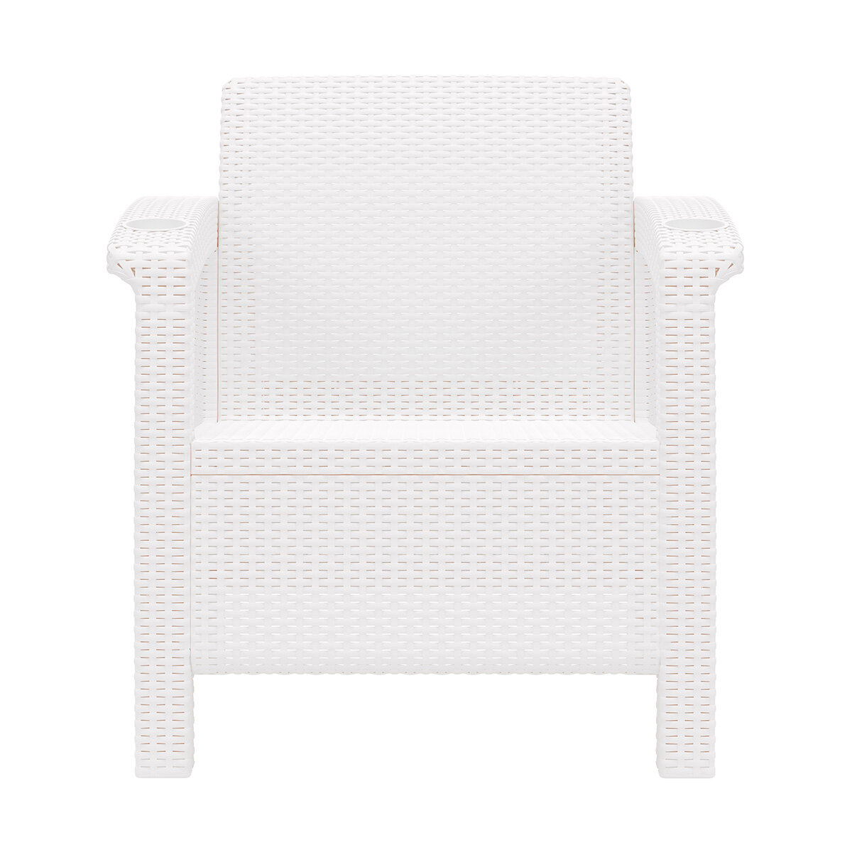 Кресло Альтернатива Ротанг плюс, 73 x 70 x 79 см, белое - фотография № 2