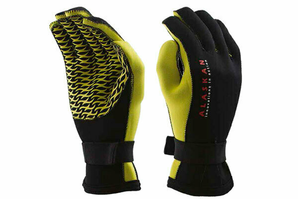фото Перчатки неопреновые Alaskan черный/желтый р.XL