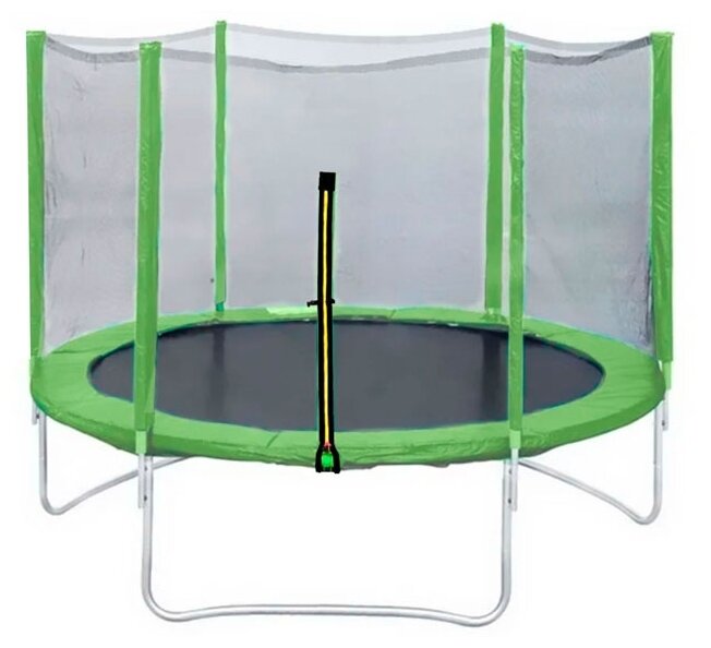 Каркасный батут DFC Trampoline Fitness 6FT-TR-LG с сеткой 183х183х215 см зеленый