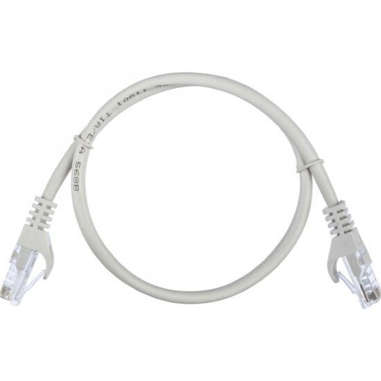 Патч-корд Acd LPU5E-5DA Cat5e UTP 24AWG 4Pair 7/0.18мм CCA Серый 0.5м