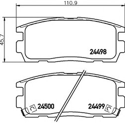 PAGID 8DB 355 012-951 колодки зад.Opel (Опель) antara 06=> / Chevrolet (Шевроле) captiva 06=>